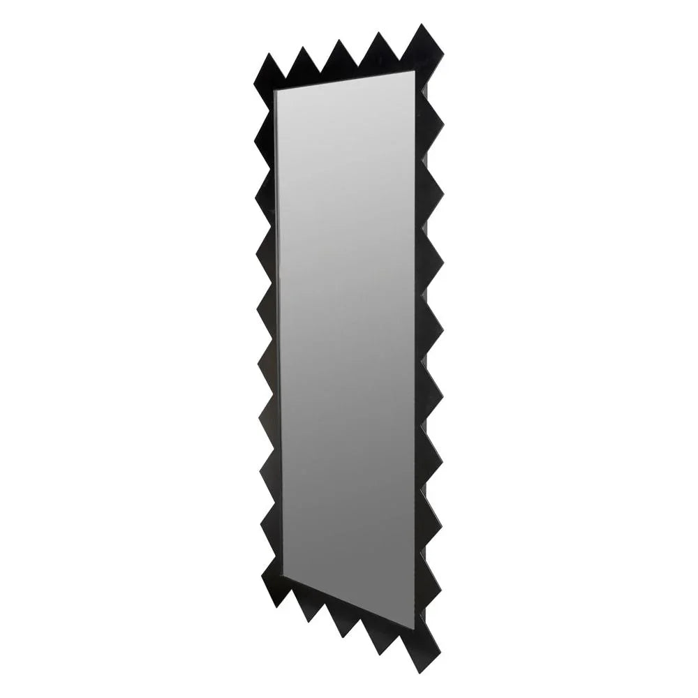 Didier Steel Framed Rectangular Wall Mirror - LOOMLAN - Noir - Wall Mirrors