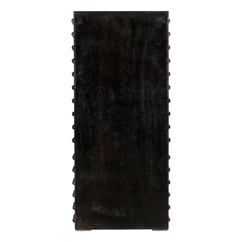 Didier Wooden Black Hutch - LOOMLAN - Noir - Etageres