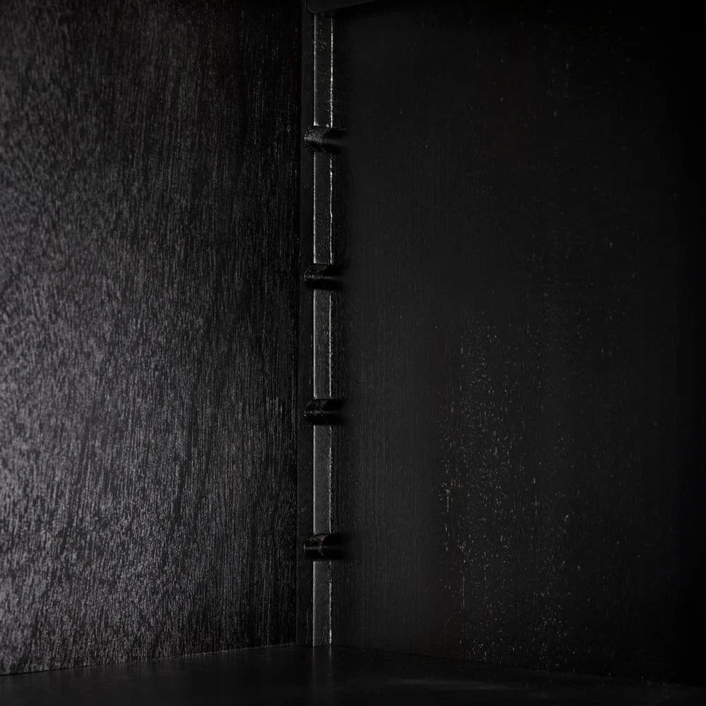 Didier Wooden Black Hutch - LOOMLAN - Noir - Etageres