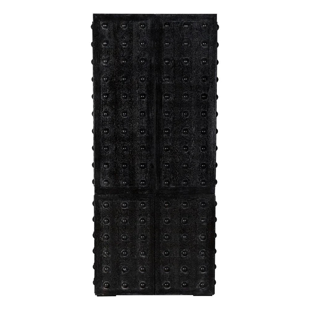 Didier Wooden Black Hutch - LOOMLAN - Noir - Etageres