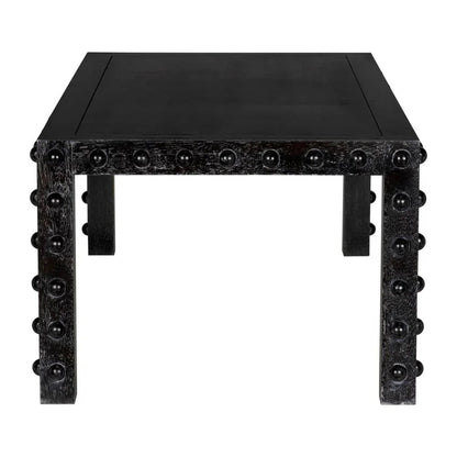 Didier Wooden Black Rectangular Dining Table-Dining Tables-Noir-LOOMLAN