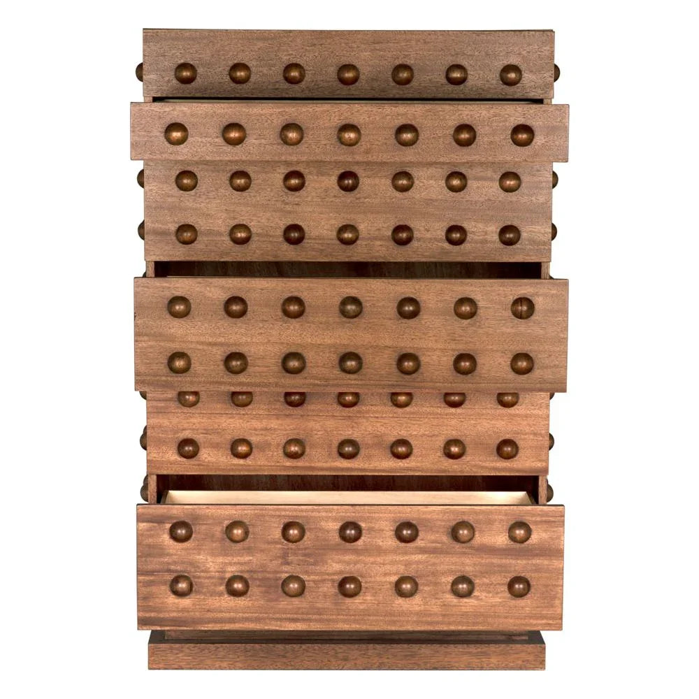 Didier Wooden Brown Dresser-Dressers-Noir-LOOMLAN