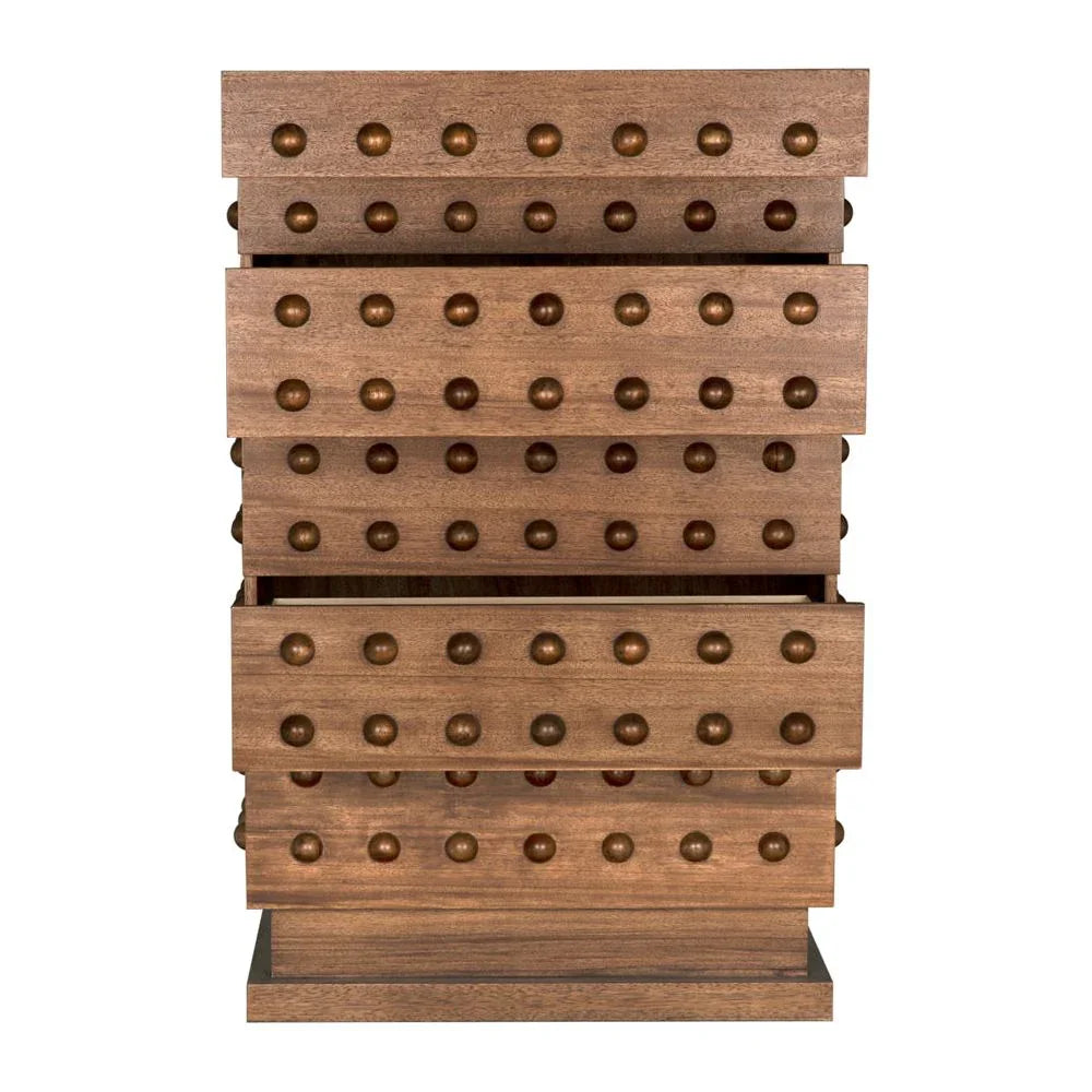 Didier Wooden Brown Dresser-Dressers-Noir-LOOMLAN