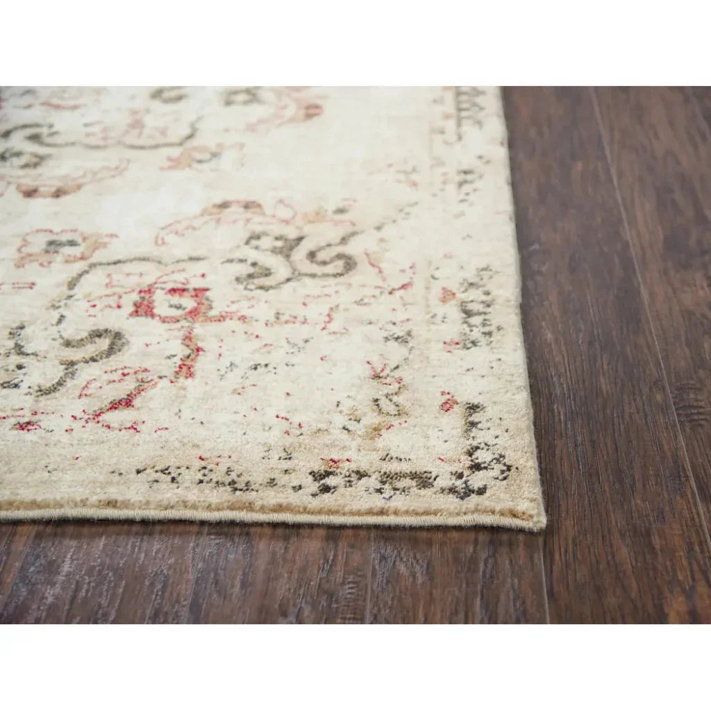 Dido Medallion Beige Large Area Rugs For Living Room - LOOMLAN - LOOMLAN - Area Rugs