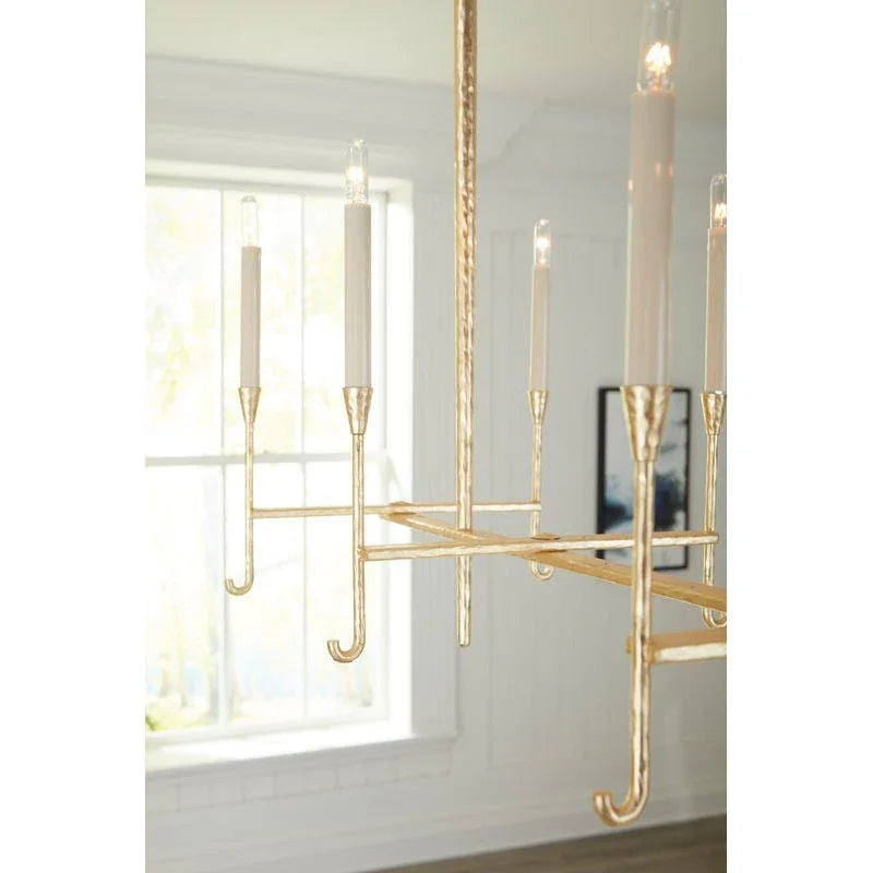 Diego Modern Gold Finish Chandelier - LOOMLAN - Wildwood - Chandeliers