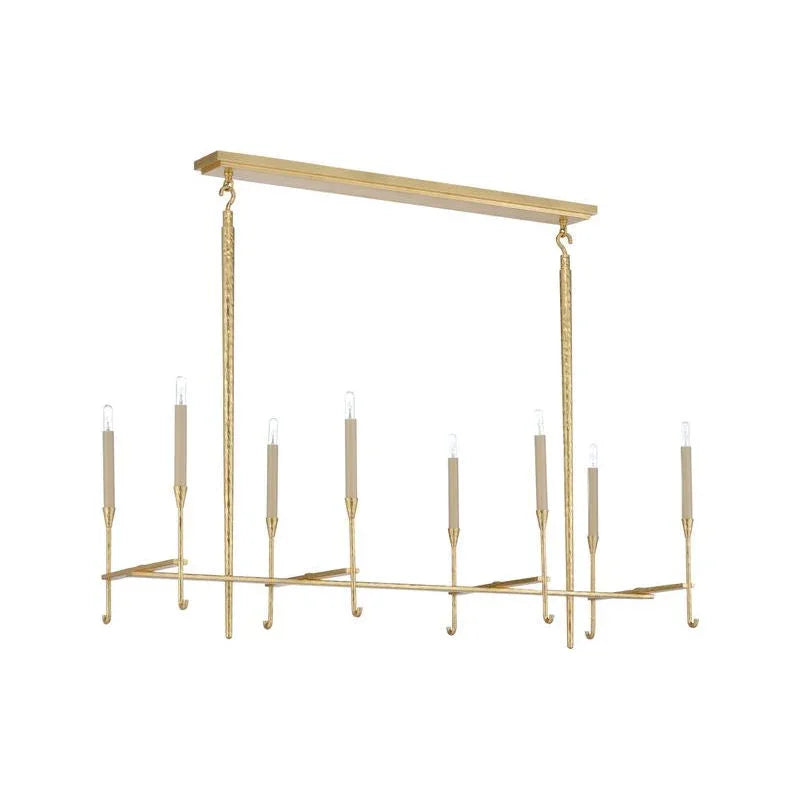 Diego Modern Gold Finish Chandelier - LOOMLAN - Wildwood - Chandeliers