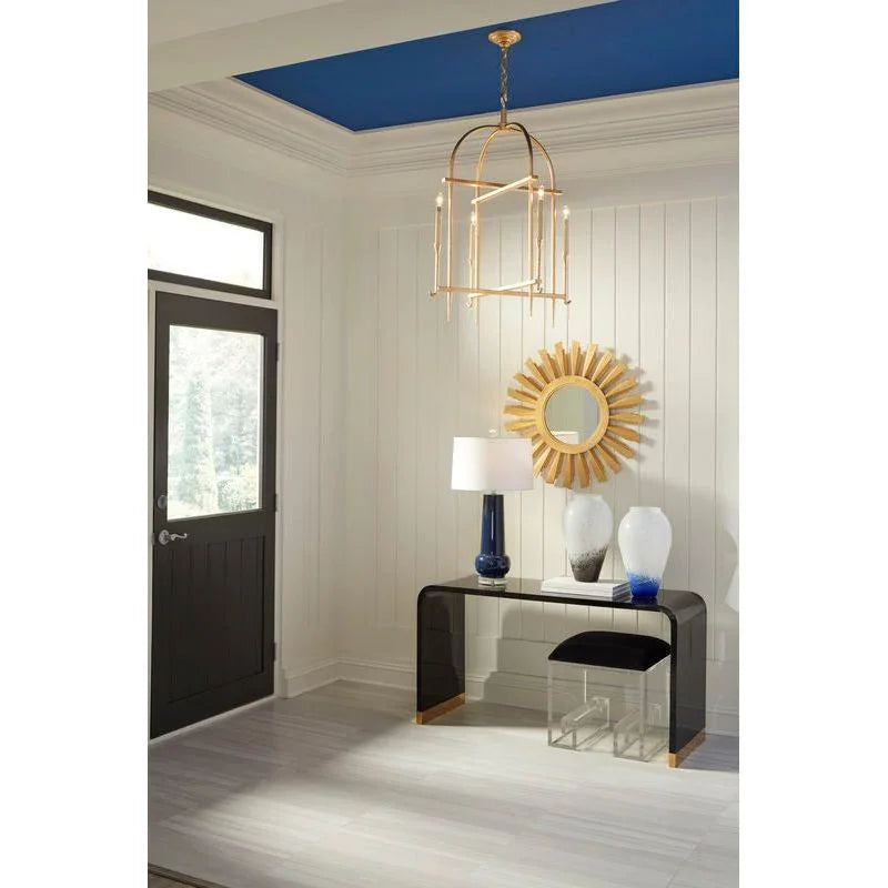 Diego Modern Gold Finish Lantern - LOOMLAN - Wildwood - Lanterns