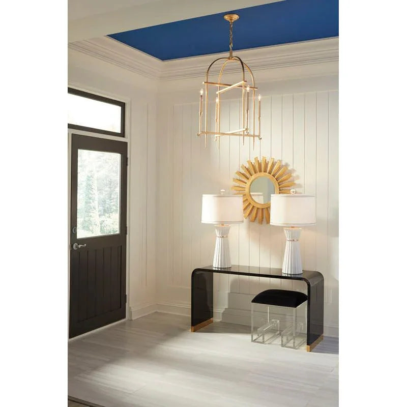 Diego Modern Gold Finish Lantern - LOOMLAN - Wildwood - Lanterns