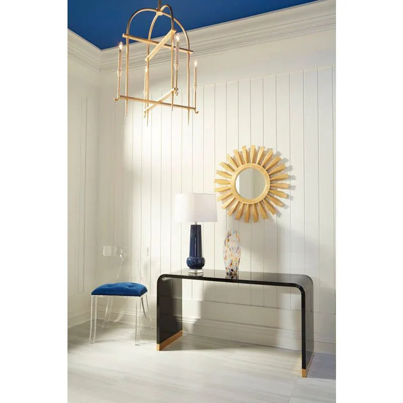 Diego Modern Gold Finish Lantern - LOOMLAN - Wildwood - Lanterns