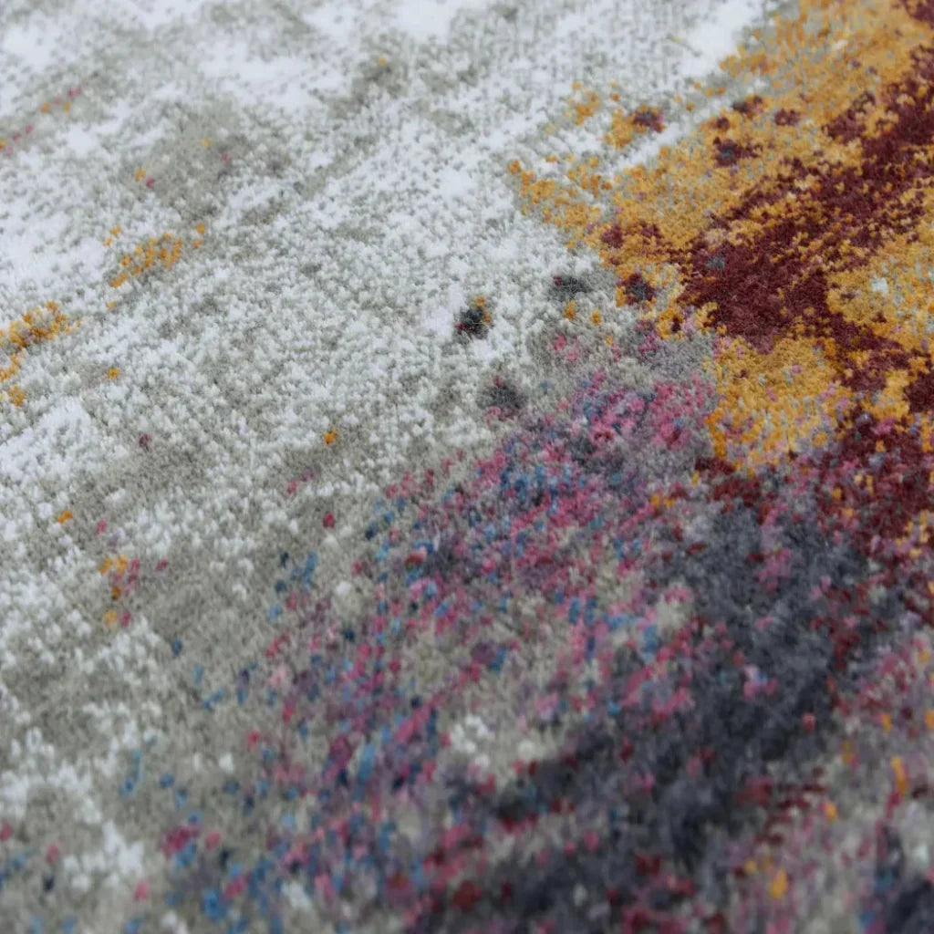 Diel Abstract Orange Large Area Rugs For Living Room - LOOMLAN - LOOMLAN - Area Rugs