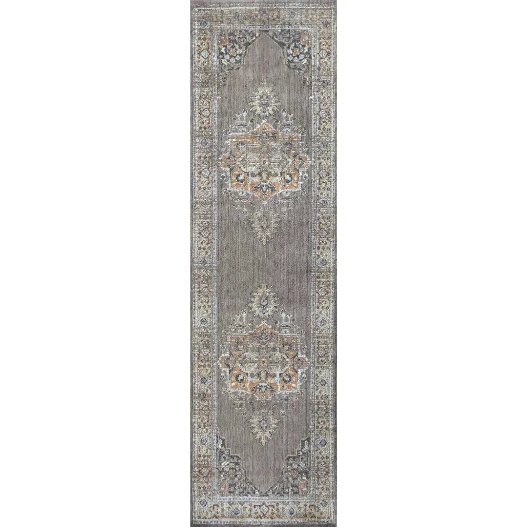 Diet Medallion Rust Large Area Rugs For Living Room - LOOMLAN - LOOMLAN - Area Rugs