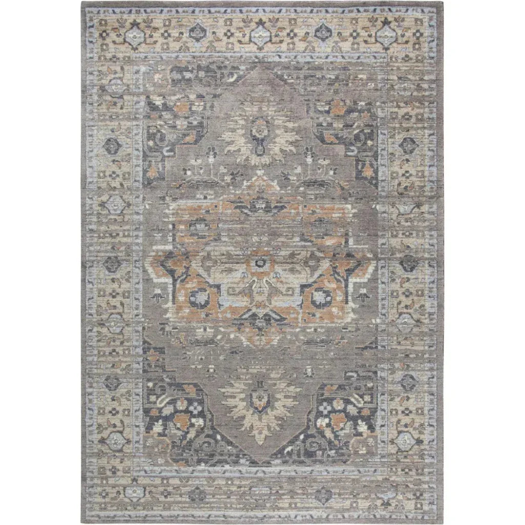 Diet Medallion Rust Large Area Rugs For Living Room - LOOMLAN - LOOMLAN - Area Rugs