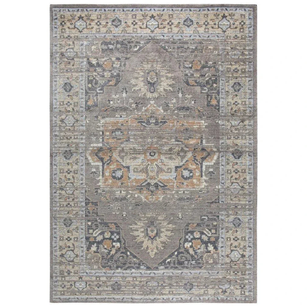 Diet Medallion Rust Large Area Rugs For Living Room - LOOMLAN - LOOMLAN - Area Rugs