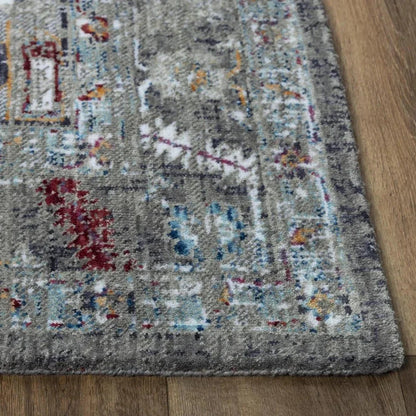 Diff Medallion Gray Large Area Rugs For Living Room - LOOMLAN - LOOMLAN - Area Rugs