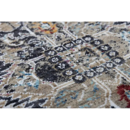 Dika Medallion Charcoal Large Area Rugs For Living Room - LOOMLAN - LOOMLAN - Area Rugs