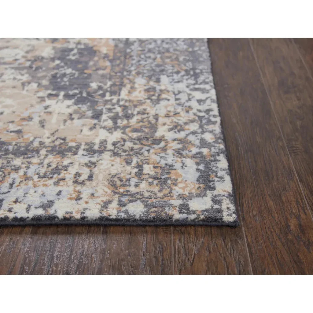 Dime Floral Rust Large Area Rugs For Living Room - LOOMLAN - LOOMLAN - Area Rugs