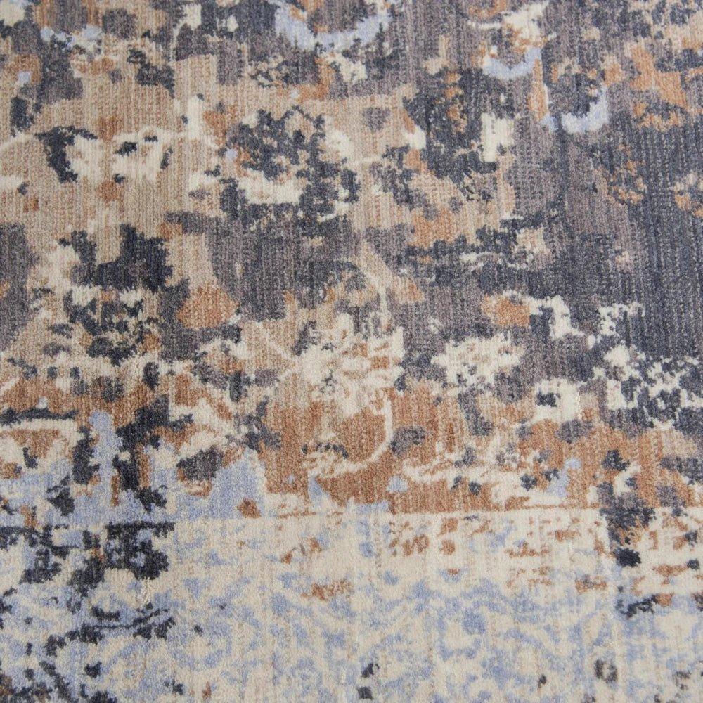 Dime Floral Rust Large Area Rugs For Living Room - LOOMLAN - LOOMLAN - Area Rugs