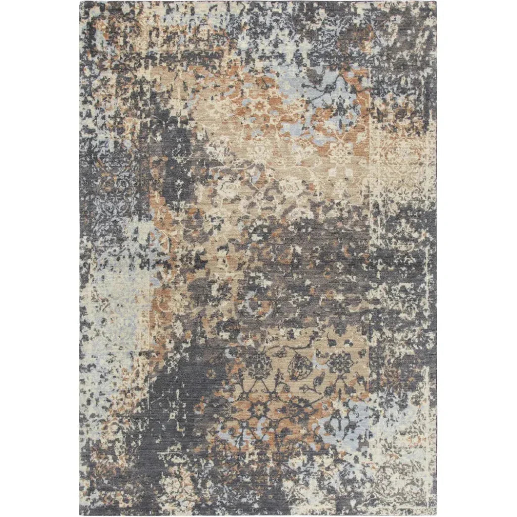Dime Floral Rust Large Area Rugs For Living Room - LOOMLAN - LOOMLAN - Area Rugs