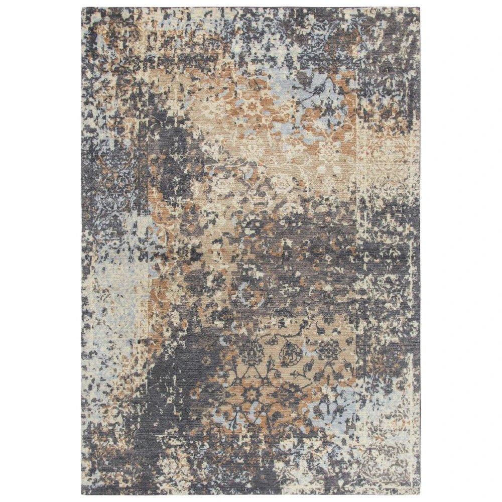 Dime Floral Rust Large Area Rugs For Living Room - LOOMLAN - LOOMLAN - Area Rugs