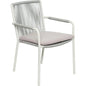 Dining Arm Chair Set of Two - White Outdoor-Outdoor Dining Chairs-Seasonal Living-LOOMLAN