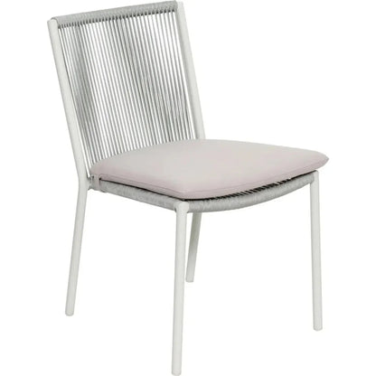 Dining Side Chair Set of Two - Grey Outdoor-Outdoor Dining Chairs-Seasonal Living-LOOMLAN