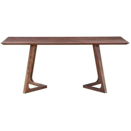Dining Table Rectangular Brown Mid-Century-Dining Tables-Moe's Home-LOOMLAN