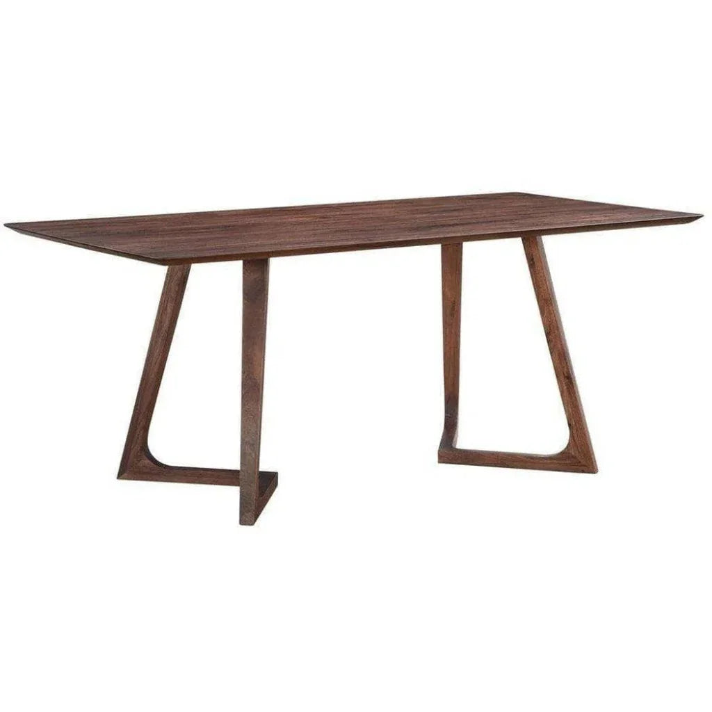 Dining Table Rectangular Brown Mid-Century-Dining Tables-Moe's Home-LOOMLAN