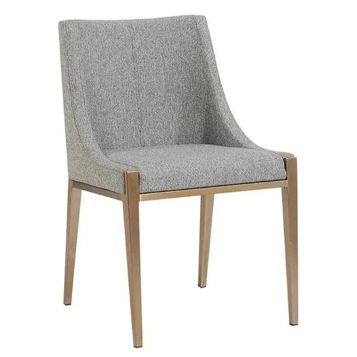 Dionne Fabric Armless Dining Chair - LOOMLAN - SUNPAN - Dining Chairs