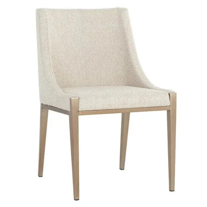 Dionne Fabric Armless Dining Chair - LOOMLAN - SUNPAN - Dining Chairs