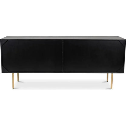 Dionne Wood and Metal Brown 4 Door Sideboard - LOOMLAN - Moe's Home - Sideboards