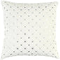 Dior Quilted Diamond White Silver Throw Pillow Insert - LOOMLAN - LOOMLAN - Throw Pillows