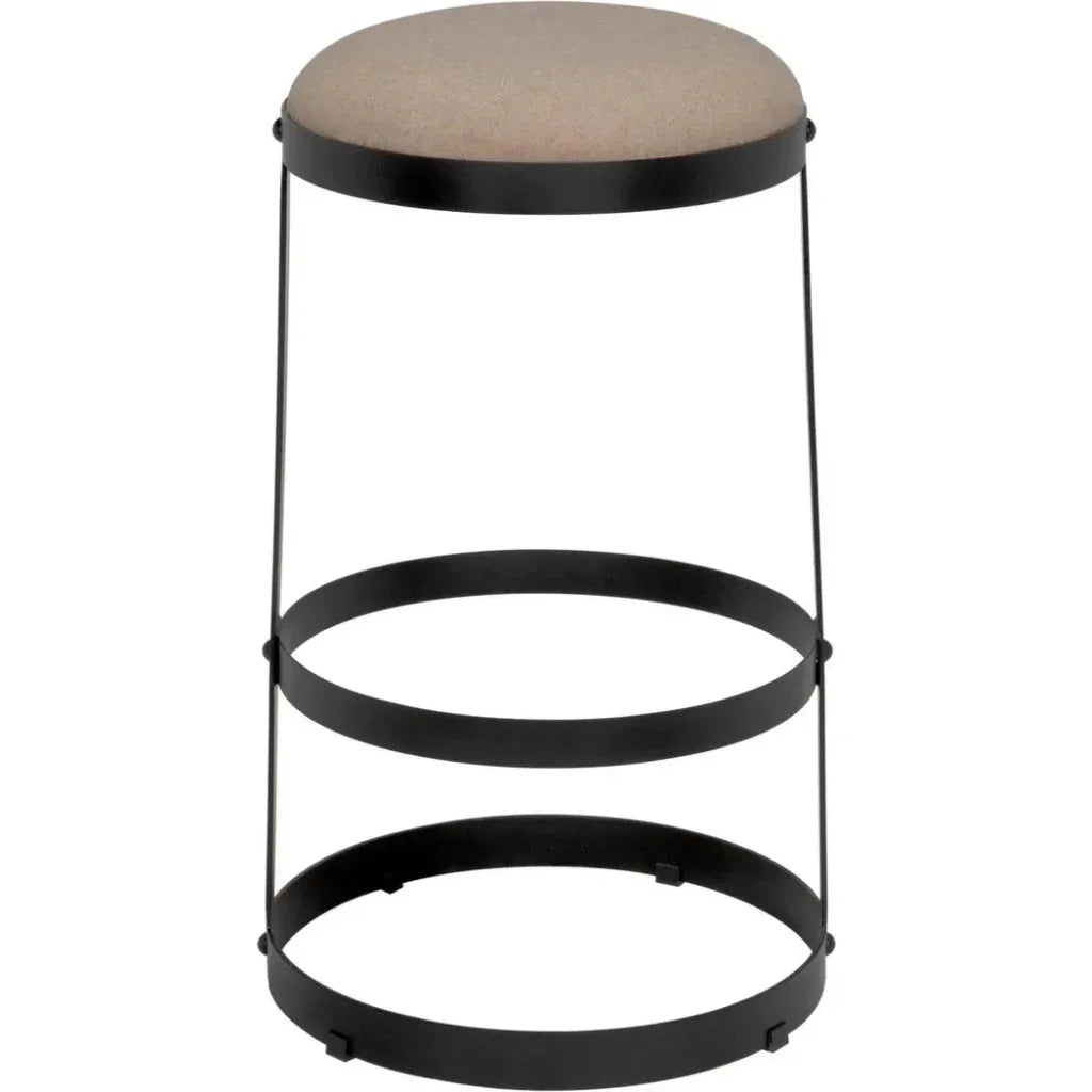 Dior Soft Brown Linen Barstool
