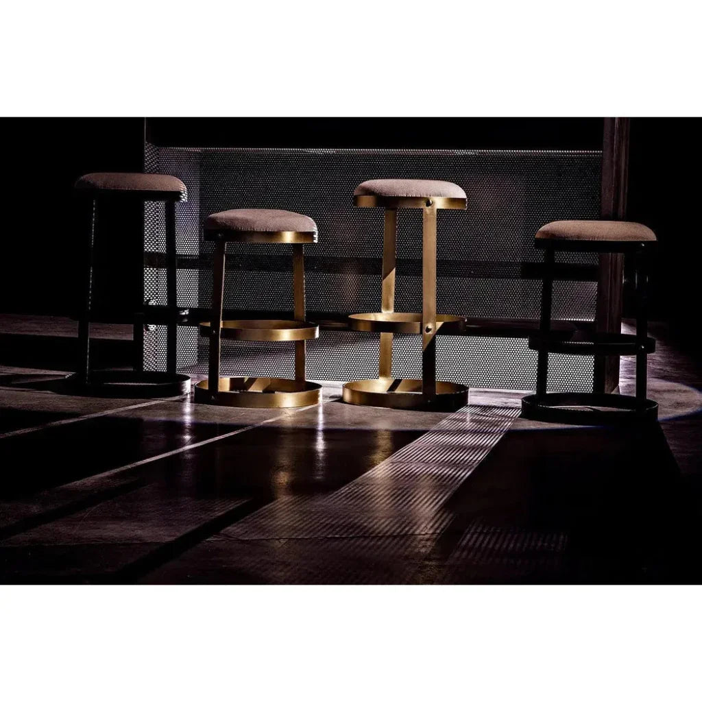 Dior Soft Brown Linen Barstool