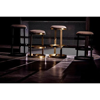 Dior Soft Brown Linen Barstool
