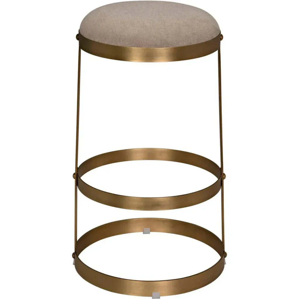 Dior Soft Brown Linen Barstool