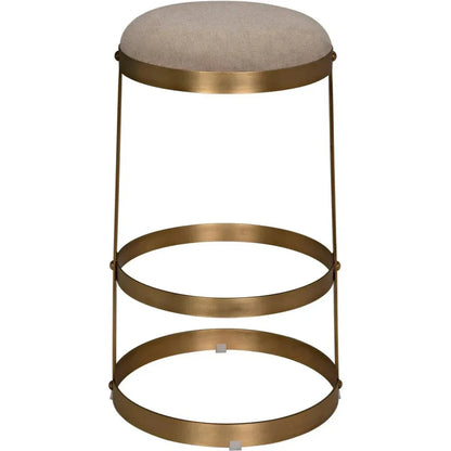 Dior Soft Brown Linen Barstool