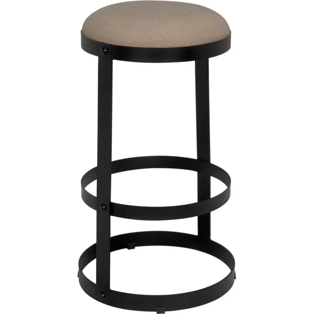 Dior Soft Brown Linen Barstool