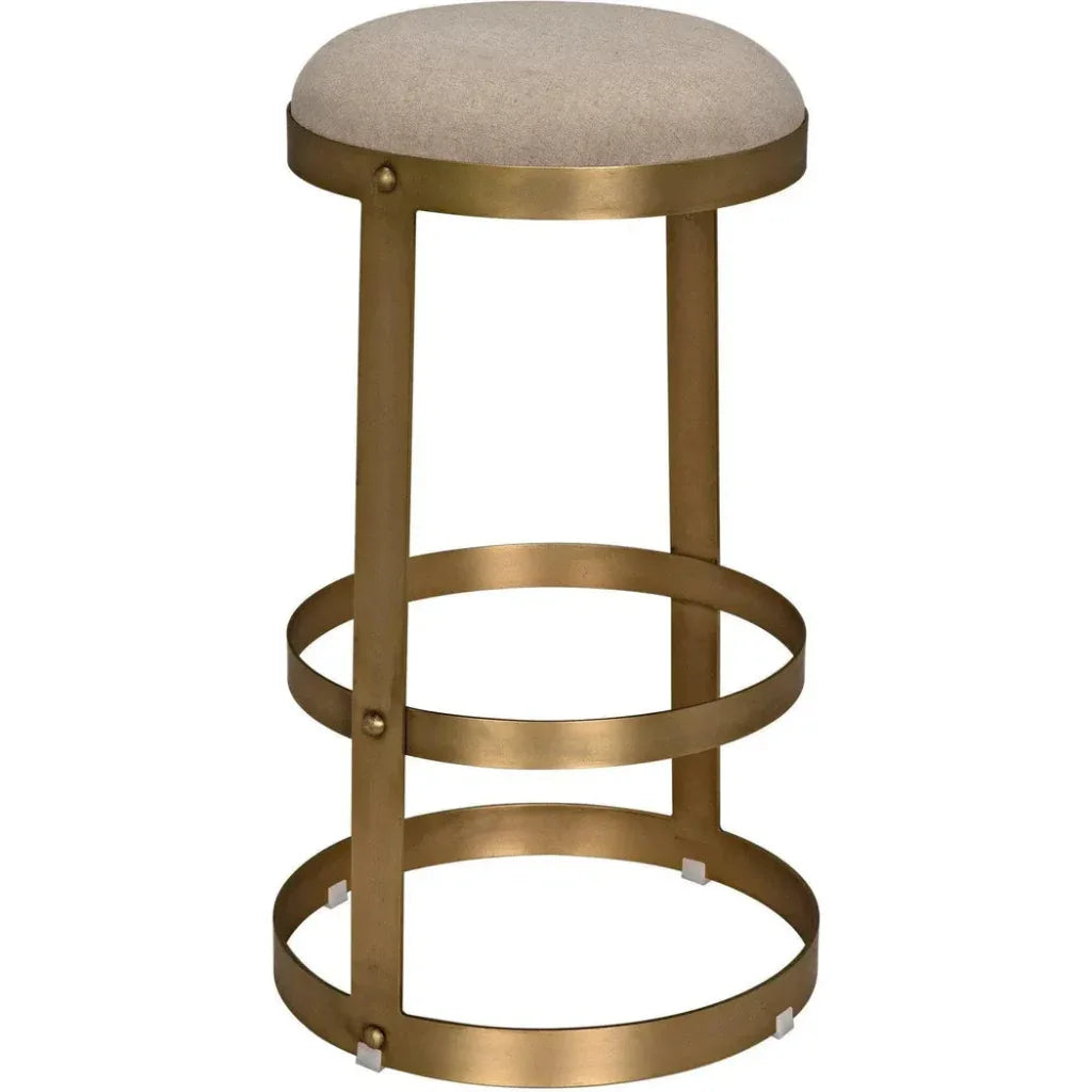 Dior Soft Brown Linen Barstool