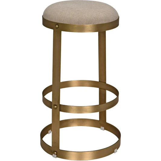 Dior Soft Brown Linen Barstool