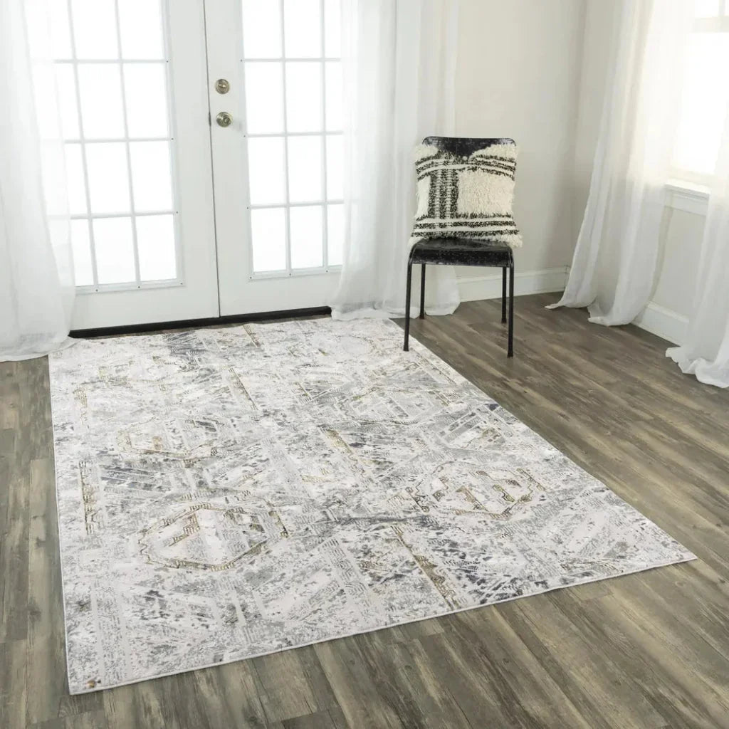 Dipl Geometric Brown Kitchen Hallway Runner Rug - LOOMLAN - LOOMLAN - Area Rugs
