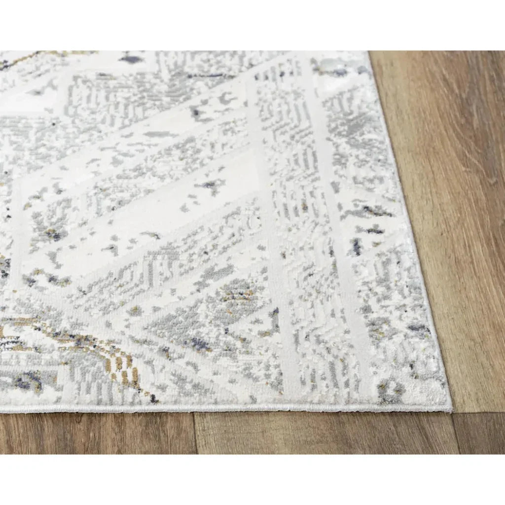 Dipl Geometric Brown Kitchen Hallway Runner Rug - LOOMLAN - LOOMLAN - Area Rugs