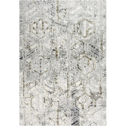Dipl Geometric Brown Kitchen Hallway Runner Rug - LOOMLAN - LOOMLAN - Area Rugs