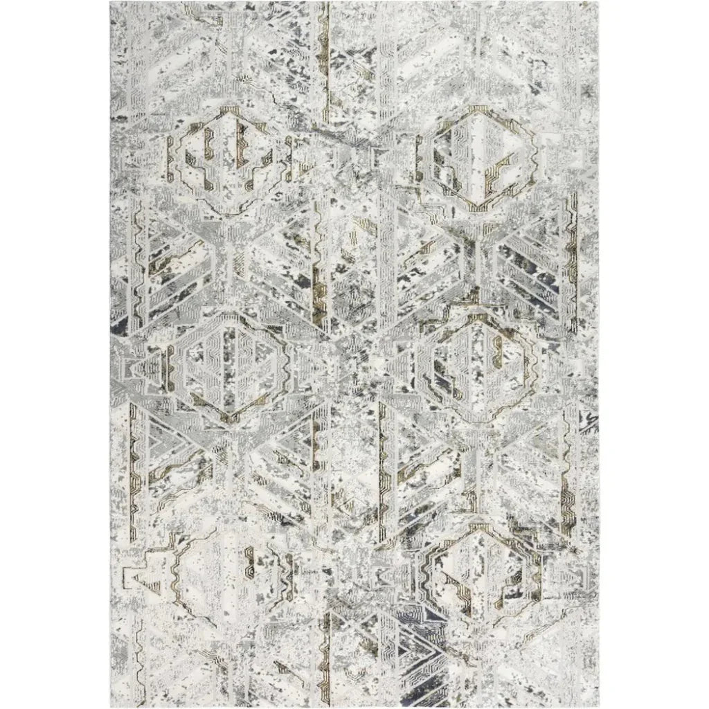 Dipl Geometric Brown Kitchen Hallway Runner Rug - LOOMLAN - LOOMLAN - Area Rugs