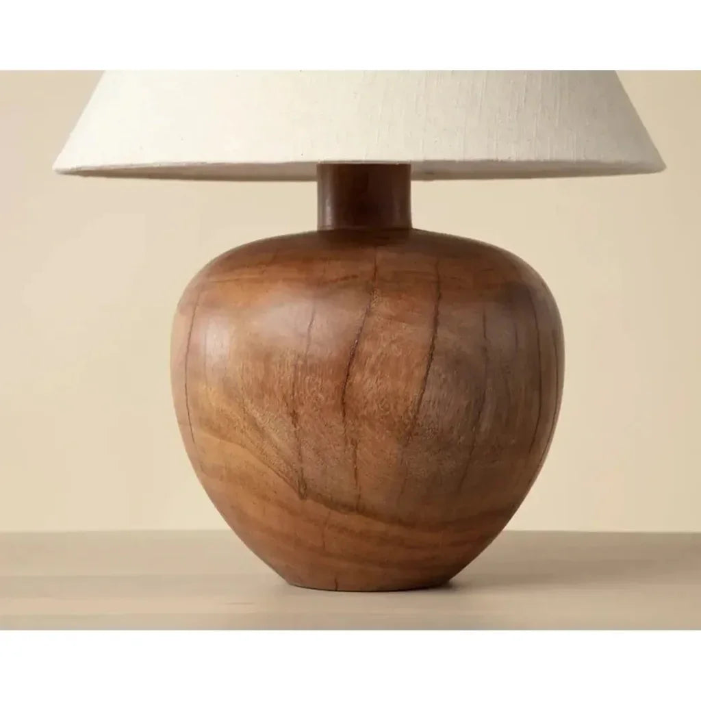 Dira Wooden Cream Table Lamp - LOOMLAN - SUNPAN - Table Lamps
