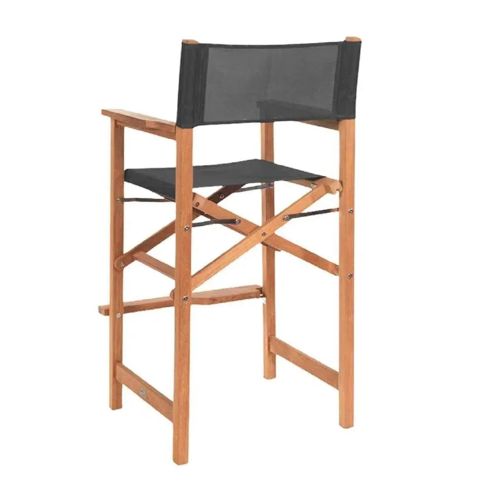 Director Teak Outdoor Counter Height Chair-Outdoor Counter Stools-HiTeak-LOOMLAN