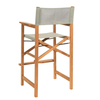 Director Teak Outdoor Counter Height Chair-Outdoor Counter Stools-HiTeak-LOOMLAN