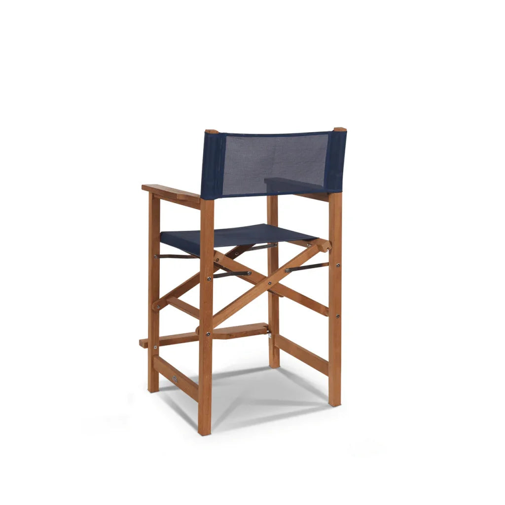 Director Teak Patio Counter Height Dining Set 5PC-Outdoor Dining Sets-HiTeak-LOOMLAN