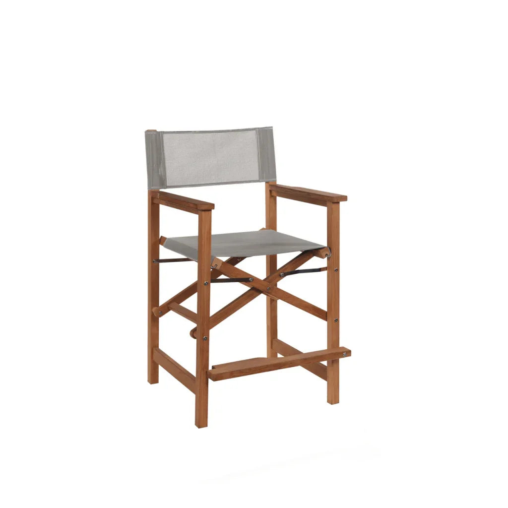 Director Teak Patio Counter Height Dining Set 5PC-Outdoor Dining Sets-HiTeak-LOOMLAN