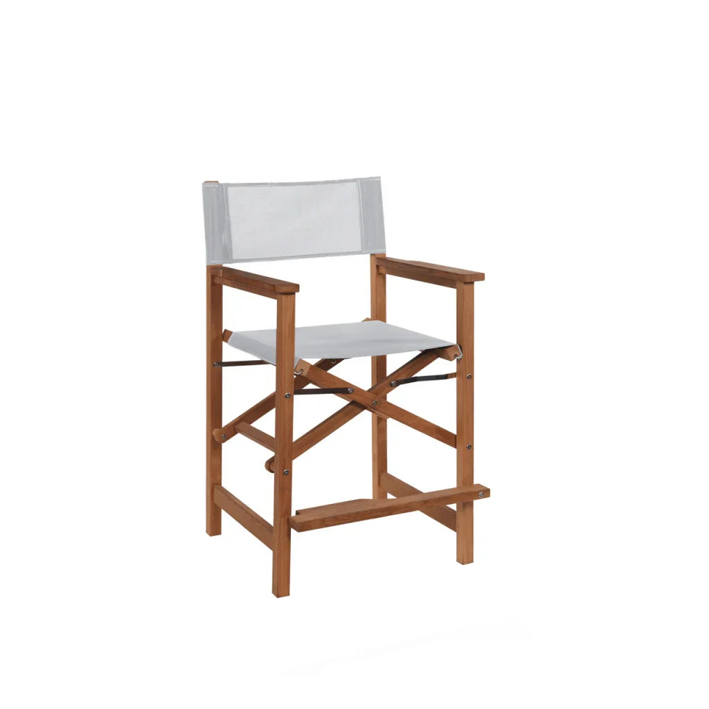 Director Teak Patio Counter Height Dining Set 5PC-Outdoor Dining Sets-HiTeak-LOOMLAN