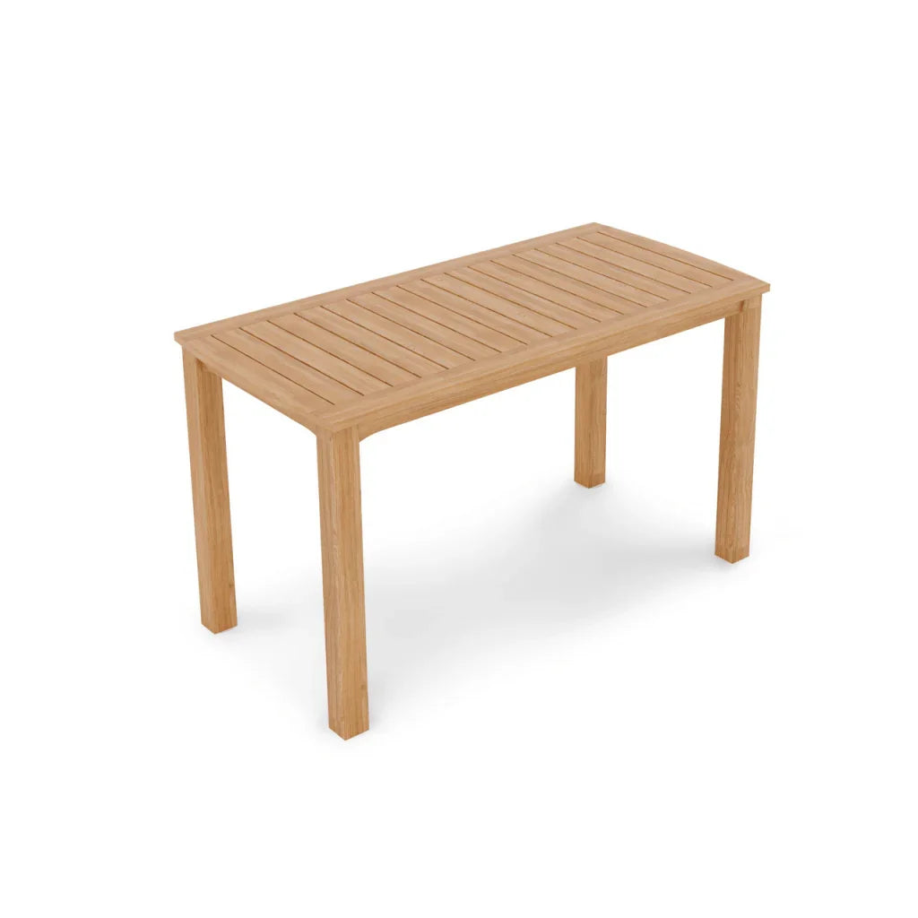 Director Teak Patio Counter Height Dining Set 5PC-Outdoor Dining Sets-HiTeak-LOOMLAN